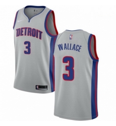 Mens Nike Detroit Pistons 3 Ben Wallace Authentic Silver NBA Jersey Statement Edition Mens Nike Detroit Pistons 3 Ben Wallace Authentic Silver NBA Jersey Statement Edition
