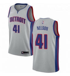 Mens Nike Detroit Pistons 41 Jameer Nelson Authentic Silver NBA Jersey Statement Edit Mens Nike Detroit Pistons 41 Jameer Nelson Authentic Silver NBA Jersey Statement Edit