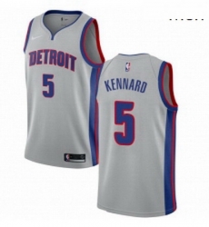 Mens Nike Detroit Pistons 5 Luke Kennard Swingman Silver NBA Jersey Statement Edition Mens Nike Detroit Pistons 5 Luke Kennard Swingman Silver NBA Jersey Statement Edition