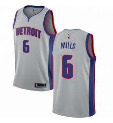 Mens Nike Detroit Pistons 6 Terry Mills Authentic Silver NBA Jersey Statement Edition Mens Nike Detroit Pistons 6 Terry Mills Authentic Silver NBA Jersey Statement Edition