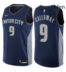 Mens Nike Detroit Pistons 9 Langston Galloway Authentic Navy Blue NBA Jersey City Edition Mens Nike Detroit Pistons 9 Langston Galloway Authentic Navy Blue NBA Jersey City Edition