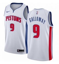 Mens Nike Detroit Pistons 9 Langston Galloway Swingman White Home NBA Jersey Association Edition Mens Nike Detroit Pistons 9 Langston Galloway Swingman White Home NBA Jersey Association Edition
