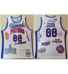 Pistons 88 Don White Hardwood Classics Jersey Pistons 88 Don White Hardwood Classics Jersey