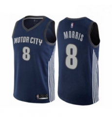 Womens Detroit Pistons 8 Markieff Morris Swingman Navy Blue Basketball Jersey City Edition Womens Detroit Pistons 8 Markieff Morris Swingman Navy Blue Basketball Jersey City Edition