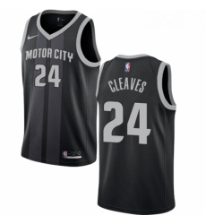 Womens Nike Detroit Pistons 24 Mateen Cleaves Swingman Black NBA Jersey City Edition Womens Nike Detroit Pistons 24 Mateen Cleaves Swingman Black NBA Jersey City Edition