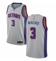 Womens Nike Detroit Pistons 3 Ben Wallace Swingman Silver NBA Jersey Statement Edition Womens Nike Detroit Pistons 3 Ben Wallace Swingman Silver NBA Jersey Statement Edition