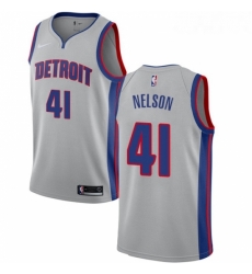 Womens Nike Detroit Pistons 41 Jameer Nelson Swingman Silver NBA Jersey Statement Edition Womens Nike Detroit Pistons 41 Jameer Nelson Swingman Silver NBA Jersey Statement Edition