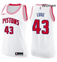 Womens Nike Detroit Pistons 43 Grant Long Swingman WhitePink Fashion NBA Jersey Womens Nike Detroit Pistons 43 Grant Long Swingman WhitePink Fashion NBA Jersey
