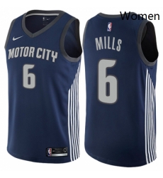 Womens Nike Detroit Pistons 6 Terry Mills Swingman Navy Blue NBA Jersey City Edition Womens Nike Detroit Pistons 6 Terry Mills Swingman Navy Blue NBA Jersey City Edition