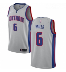 Womens Nike Detroit Pistons 6 Terry Mills Swingman Silver NBA Jersey Statement Edition Womens Nike Detroit Pistons 6 Terry Mills Swingman Silver NBA Jersey Statement Edition