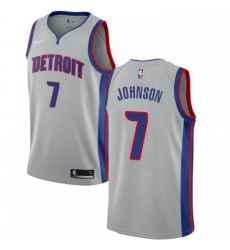 Womens Nike Detroit Pistons 7 Stanley Johnson Authentic Silver NBA Jersey Statement Edition Womens Nike Detroit Pistons 7 Stanley Johnson Authentic Silver NBA Jersey Statement Edition