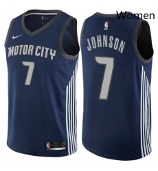Womens Nike Detroit Pistons 7 Stanley Johnson Swingman Navy Blue NBA Jersey City Edition Womens Nike Detroit Pistons 7 Stanley Johnson Swingman Navy Blue NBA Jersey City Edition