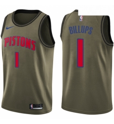 Youth Nike Detroit Pistons 1 Chauncey Billups Swingman Green Salute to Service NBA Jersey Youth Nike Detroit Pistons 1 Chauncey Billups Swingman Green Salute to Service NBA Jersey