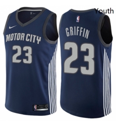 Youth Nike Detroit Pistons 23 Blake Griffin Swingman Navy Blue NBA Jersey City Edition Youth Nike Detroit Pistons 23 Blake Griffin Swingman Navy Blue NBA Jersey City Edition