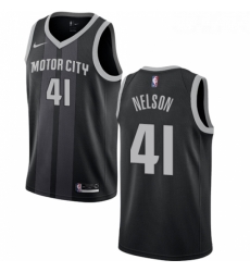 Youth Nike Detroit Pistons 41 Jameer Nelson Swingman Black NBA Jersey City Edition Youth Nike Detroit Pistons 41 Jameer Nelson Swingman Black NBA Jersey City Edition