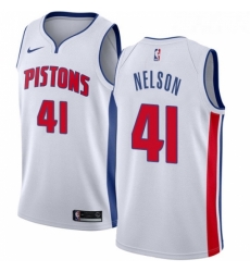 Youth Nike Detroit Pistons 41 Jameer Nelson Swingman White NBA Jersey Association Edition Youth Nike Detroit Pistons 41 Jameer Nelson Swingman White NBA Jersey Association Edition