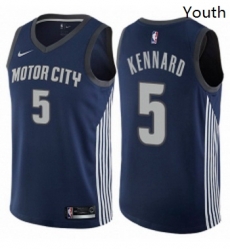 Youth Nike Detroit Pistons 5 Luke Kennard Swingman Navy Blue NBA Jersey City Edition Youth Nike Detroit Pistons 5 Luke Kennard Swingman Navy Blue NBA Jersey City Edition