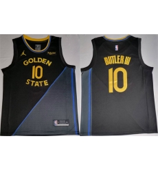 Men Golden State Warriors 10 Jimmy Bulter III Black 2024 25 Statement Edition Stitched Basketball Jersey Men Golden State Warriors 10 Jimmy Bulter III Black 2024 25 Statement Edition Stitched Basketball Jersey