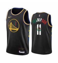Men Golden State Warriors 11 Klay Thompson 2022 Black Special Mexico City Edition Stitched Jersey Men Golden State Warriors 11 Klay Thompson 2022 Black Special Mexico City Edition Stitched Jersey