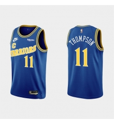 Men Golden State Warriors 11 Klay Thompson Royal Classic Edition Stitched Jersey Men Golden State Warriors 11 Klay Thompson Royal Classic Edition Stitched Jersey