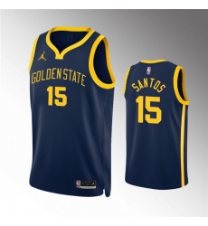 Men Golden State Warriors 15 Gui Santos Navy Statement Edition Stitched Jersey Men Golden State Warriors 15 Gui Santos Navy Statement Edition Stitched Jersey