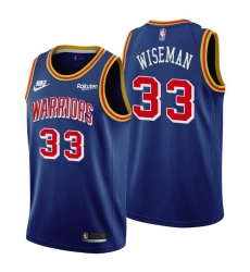 Men Golden State Warriors 33 James Wiseman Men Nike Releases Classic Edition NBA 75th Anniversary Jersey Blue Men Golden State Warriors 33 James Wiseman Men Nike Releases Classic Edition NBA 75th Anniversary Jersey Blue