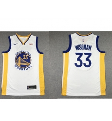 Men Golden State Warriors 33 James Wiseman White 2019 Nike Swingman NEW Rakuten Logo Stitched NBA Jersey Men Golden State Warriors 33 James Wiseman White 2019 Nike Swingman NEW Rakuten Logo Stitched NBA Jersey
