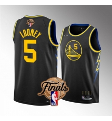 Men Golden State Warriors 5 Kevon Looney 2022 Black NBA Finals Stitched Jersey Men Golden State Warriors 5 Kevon Looney 2022 Black NBA Finals Stitched Jersey