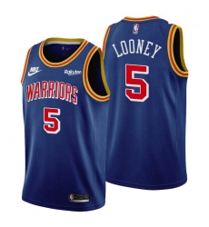 Men Golden State Warriors 5 Kevon Looney Men Nike Releases Classic Edition NBA 75th Anniversary Jersey Blue Men Golden State Warriors 5 Kevon Looney Men Nike Releases Classic Edition NBA 75th Anniversary Jersey Blue