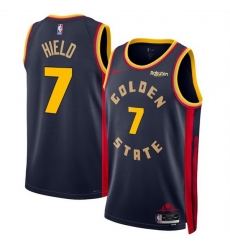 Men Golden State Warriors 7 Buddy Hield Navy 2024 25 City Edition Stitched Basketball Jersey Men Golden State Warriors 7 Buddy Hield Navy 2024 25 City Edition Stitched Basketball Jersey