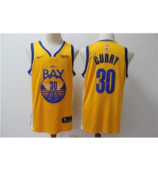 Men Golden Warriors Stephen Curry 30 Yellow Nike Swingman Jersey Men Golden Warriors Stephen Curry 30 Yellow Nike Swingman Jersey