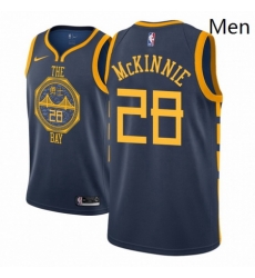 Men NBA 2018 19 Golden State Warriors 28 Alfonzo McKinnie City Edition Navy Jersey Men NBA 2018 19 Golden State Warriors 28 Alfonzo McKinnie City Edition Navy Jersey