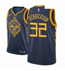 Men NBA 2018 19 Golden State Warriors 32 Marcus Derrickson City Edition Navy Jersey Men NBA 2018 19 Golden State Warriors 32 Marcus Derrickson City Edition Navy Jersey