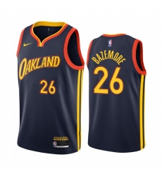 Men Nike Golden State Warriors 26 Kent Bazemore Navy NBA Swingman 2020 21 City Edition Jersey Men Nike Golden State Warriors 26 Kent Bazemore Navy NBA Swingman 2020 21 City Edition Jersey