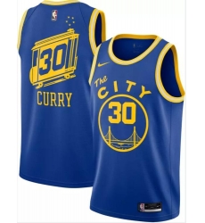 Men Warriors 30 Stephen Curry Blue City Edition Nike Swingman Jersey Men Warriors 30 Stephen Curry Blue City Edition Nike Swingman Jersey