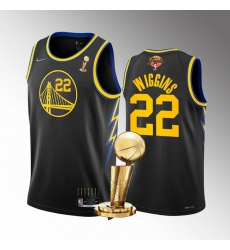 Men's Golden State Warriors #22 Andrew Wiggins 2022 Black NBA Finals Champions Stitched Jersey Men's Golden State Warriors #22 Andrew Wiggins 2022 Black NBA Finals Champions Stitched Jersey