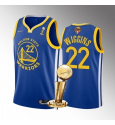 Men's Golden State Warriors #22 Andrew Wiggins 2022 Royal NBA Finals Champions Stitched Jerseys Men's Golden State Warriors #22 Andrew Wiggins 2022 Royal NBA Finals Champions Stitched Jerseys