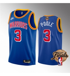 Men's Golden State Warriors #3 Jordan Poole 2022 Royal NBA Finals Stitched Jersey Men's Golden State Warriors #3 Jordan Poole 2022 Royal NBA Finals Stitched Jersey