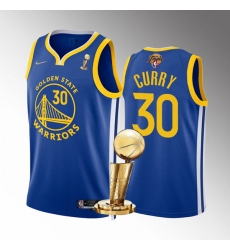 Men's Golden State Warriors #30 Stephen Curry 2022 Royal NBA Finals Champions Stitched Jersey Men's Golden State Warriors #30 Stephen Curry 2022 Royal NBA Finals Champions Stitched Jersey