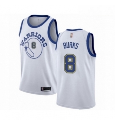 Mens Golden State Warriors 8 Alec Burks Authentic White Hardwood Classics Basketball Jersey Mens Golden State Warriors 8 Alec Burks Authentic White Hardwood Classics Basketball Jersey