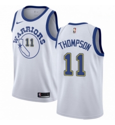 Mens Nike Golden State Warriors 11 Klay Thompson Swingman White Hardwood Classics NBA Jersey Mens Nike Golden State Warriors 11 Klay Thompson Swingman White Hardwood Classics NBA Jersey