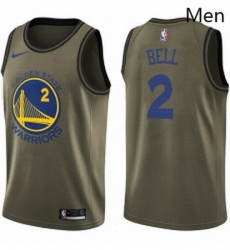 Mens Nike Golden State Warriors 2 Jordan Bell Swingman Green Salute to Service NBA Jersey Mens Nike Golden State Warriors 2 Jordan Bell Swingman Green Salute to Service NBA Jersey