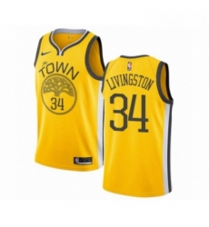 Mens Nike Golden State Warriors 34 Shaun Livingston Yellow Swingman Jersey Earned Edition Mens Nike Golden State Warriors 34 Shaun Livingston Yellow Swingman Jersey Earned Edition