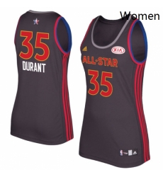 Womens Adidas Golden State Warriors 35 Kevin Durant Authentic Charcoal 2017 All Star NBA Jersey Womens Adidas Golden State Warriors 35 Kevin Durant Authentic Charcoal 2017 All Star NBA Jersey