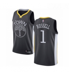 Womens Golden State Warriors 1 DAngelo Russell Swingman Black Basketball Jersey Statement Edition Womens Golden State Warriors 1 DAngelo Russell Swingman Black Basketball Jersey Statement Edition