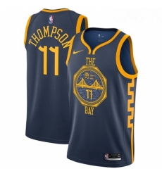 Womens Nike Golden State Warriors 11 Klay Thompson Swingman Navy Blue NBA Jersey City Edition Womens Nike Golden State Warriors 11 Klay Thompson Swingman Navy Blue NBA Jersey City Edition