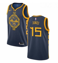 Womens Nike Golden State Warriors 15 Damian Jones Swingman Navy Blue NBA Jersey City Edition Womens Nike Golden State Warriors 15 Damian Jones Swingman Navy Blue NBA Jersey City Edition