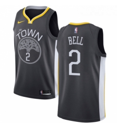 Womens Nike Golden State Warriors 2 Jordan Bell Swingman Black Alternate NBA Jersey Statement Edition Womens Nike Golden State Warriors 2 Jordan Bell Swingman Black Alternate NBA Jersey Statement Edition