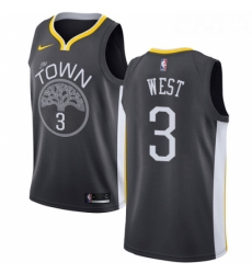 Womens Nike Golden State Warriors 3 David West Swingman Black Alternate NBA Jersey Statement Edition Womens Nike Golden State Warriors 3 David West Swingman Black Alternate NBA Jersey Statement Edition