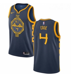Womens Nike Golden State Warriors 4 Quinn Cook Swingman Navy Blue NBA Jersey City Edition Womens Nike Golden State Warriors 4 Quinn Cook Swingman Navy Blue NBA Jersey City Edition